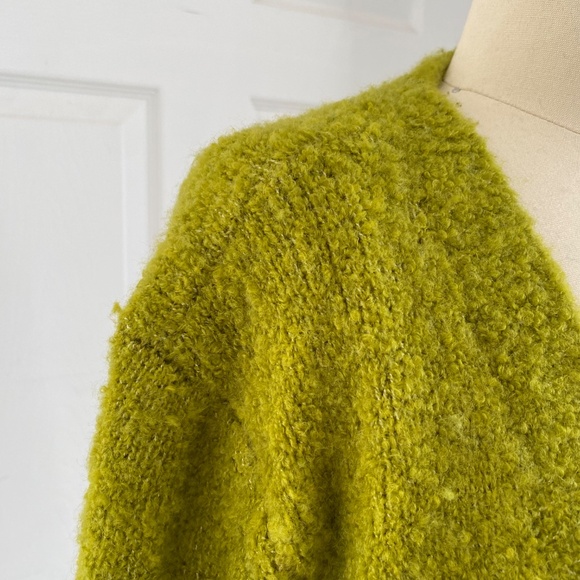 Matcha Kiwi Green Front Pocket Long Cardigan - Size M - Picture 4 of 6